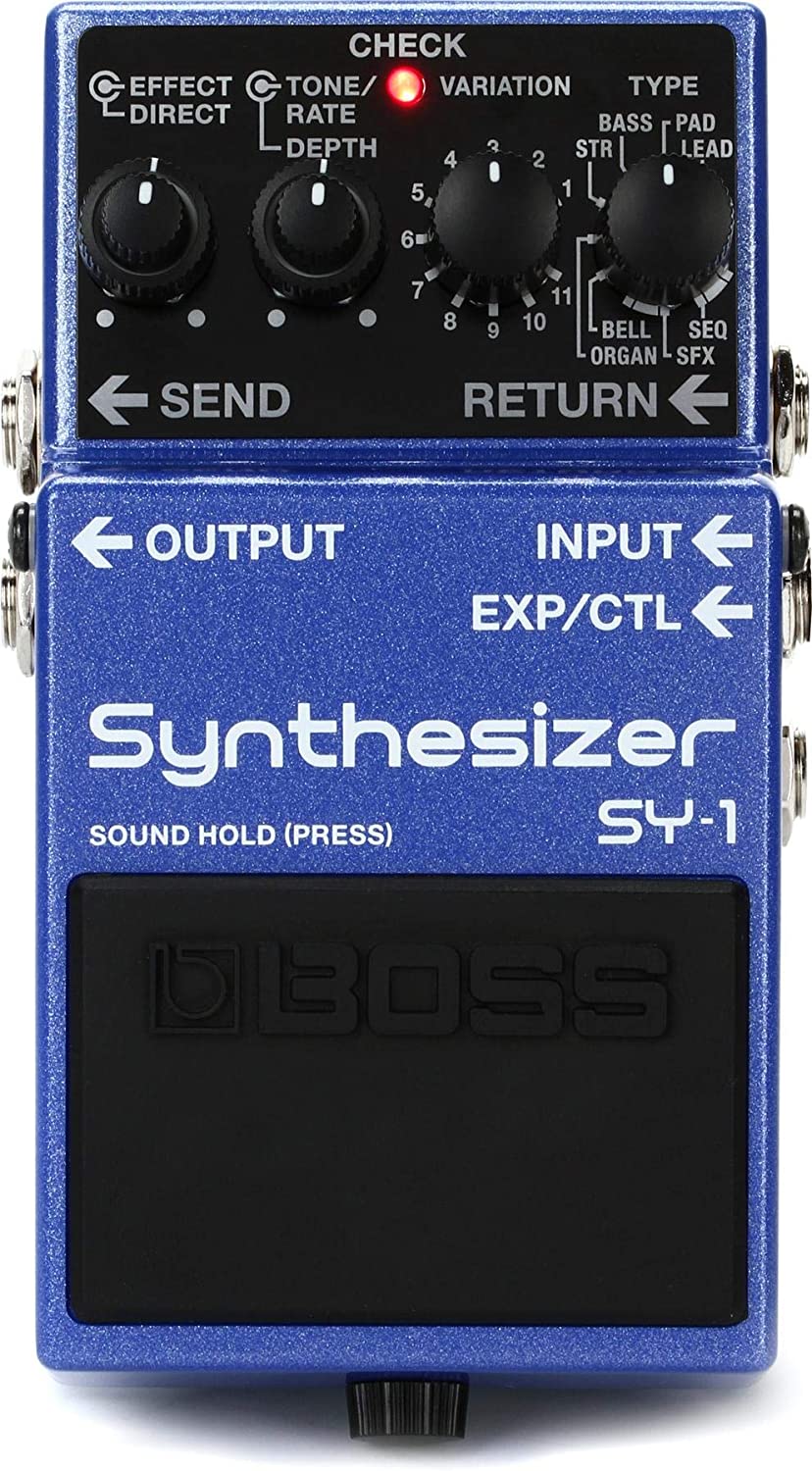 Boss SY-1 Guitar Synthesizer Pedal on a white background