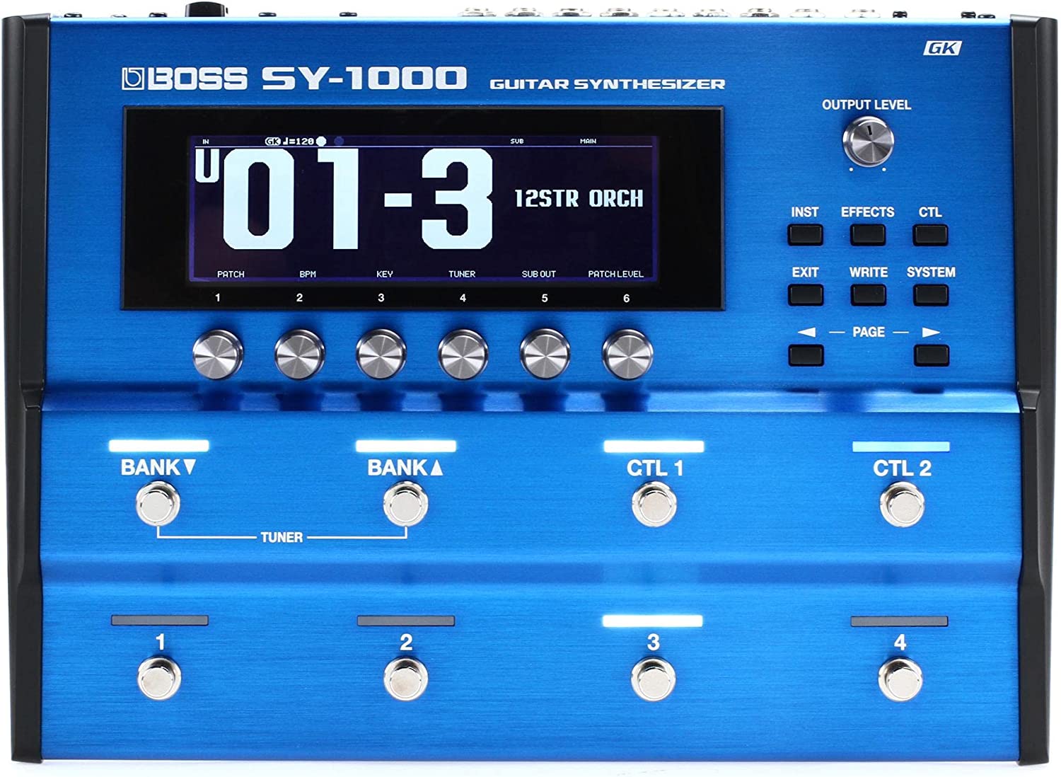 Boss SY-1000 Guitar Synthesizer Pedal on a white background