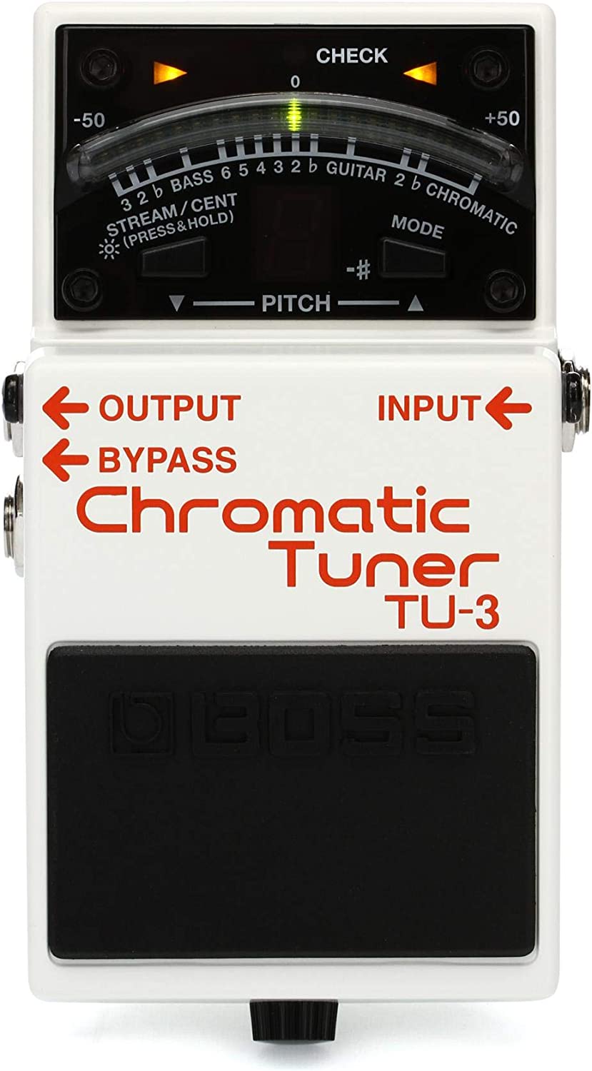 Boss TU-3 Chromatic Tuner Pedal  on a white background