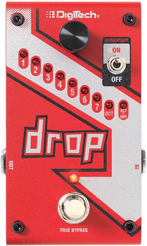 DigiTech DROP Compact Polyphonic Pitch-Shifter Pedal on a white background
