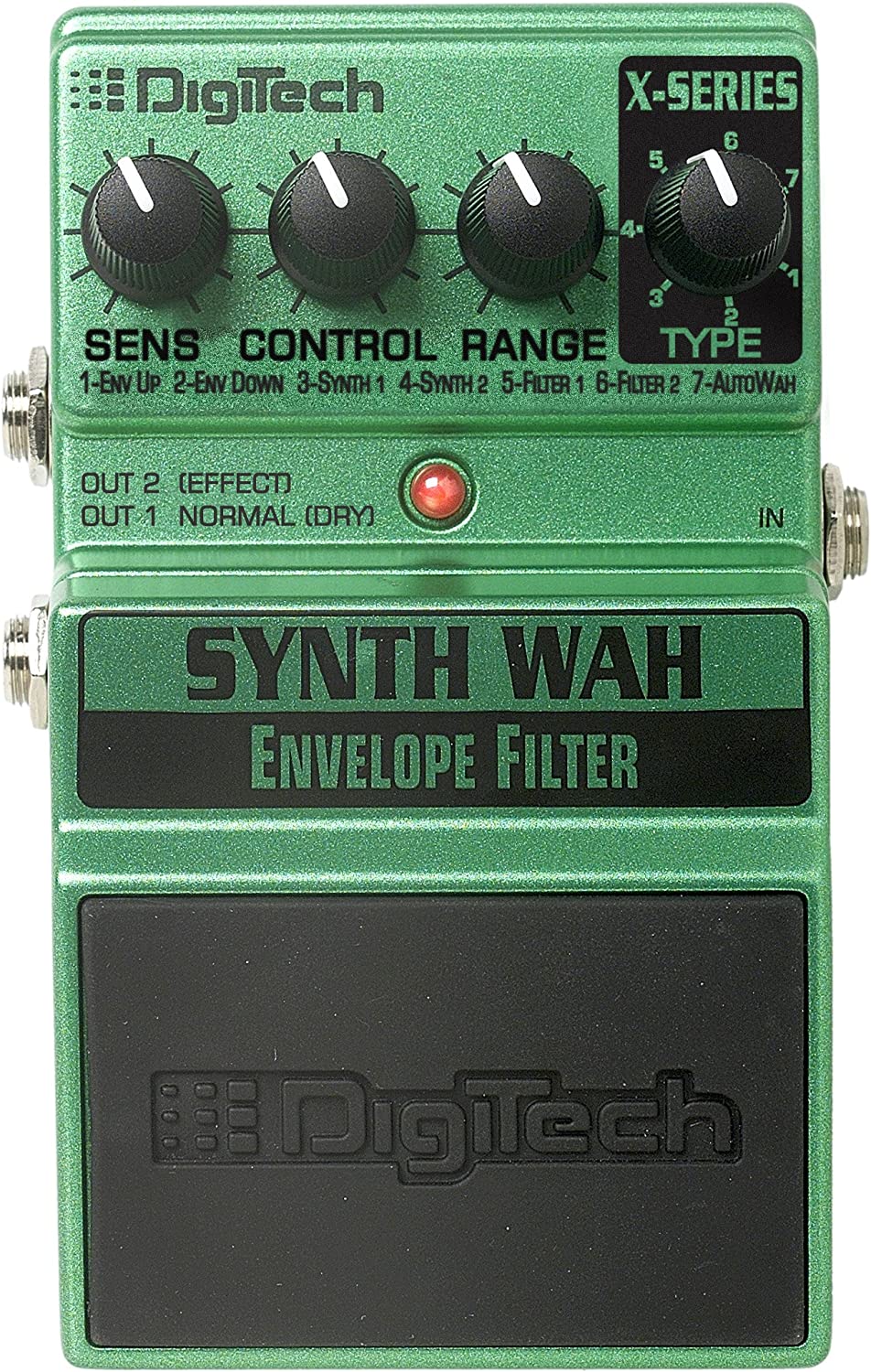 Digitech XSW Synth Wah Envelope Filter Guitar Pedal on a white background