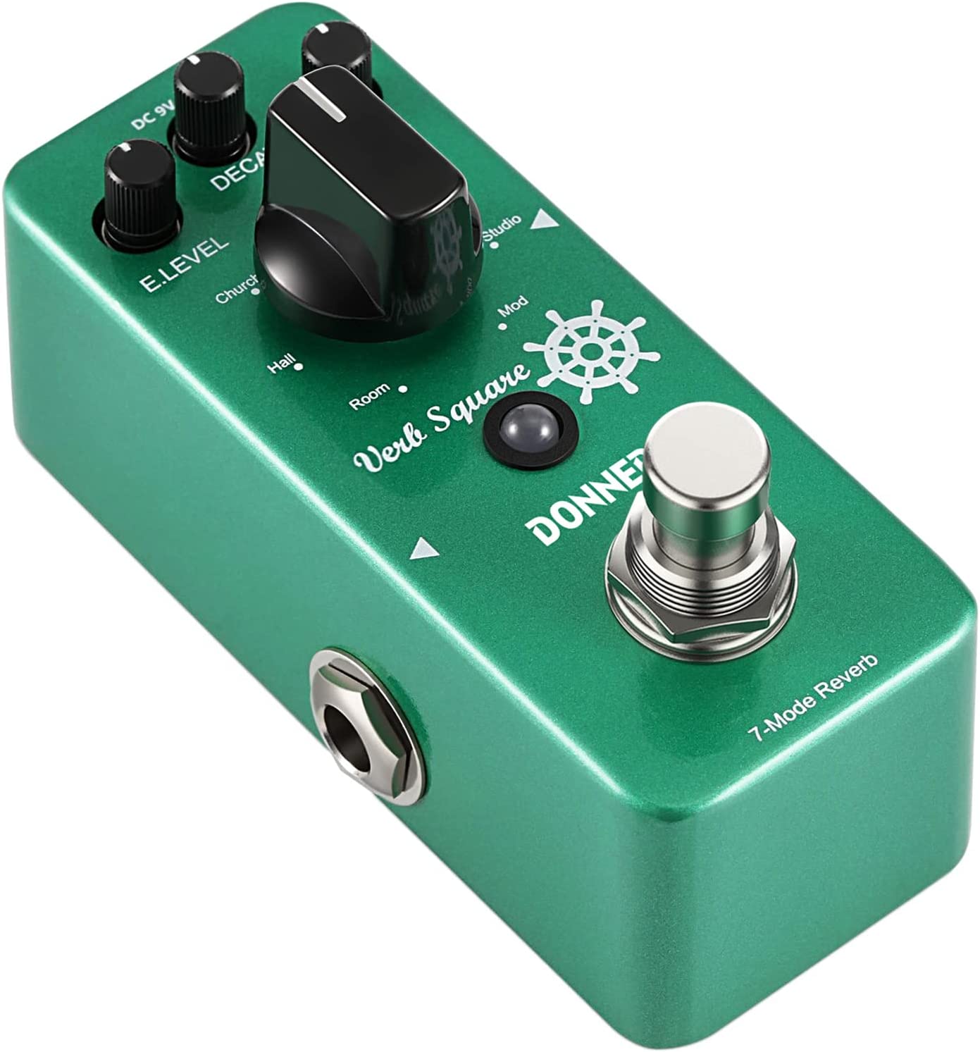 Donner Reverb Guitar Pedal on a white background