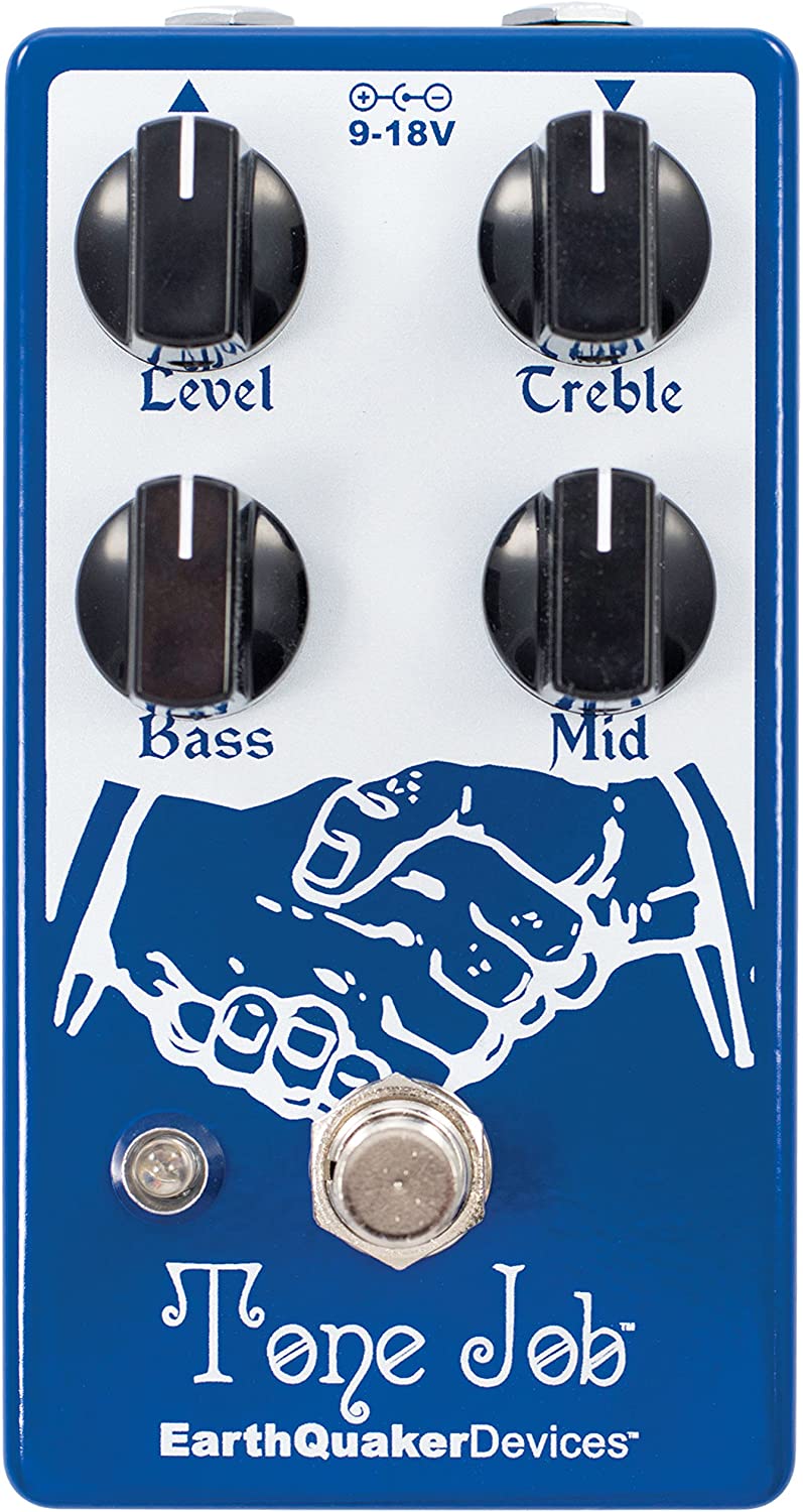 EarthQuaker Devices Tone Job V2 EQ and Boost Pedal on a white background