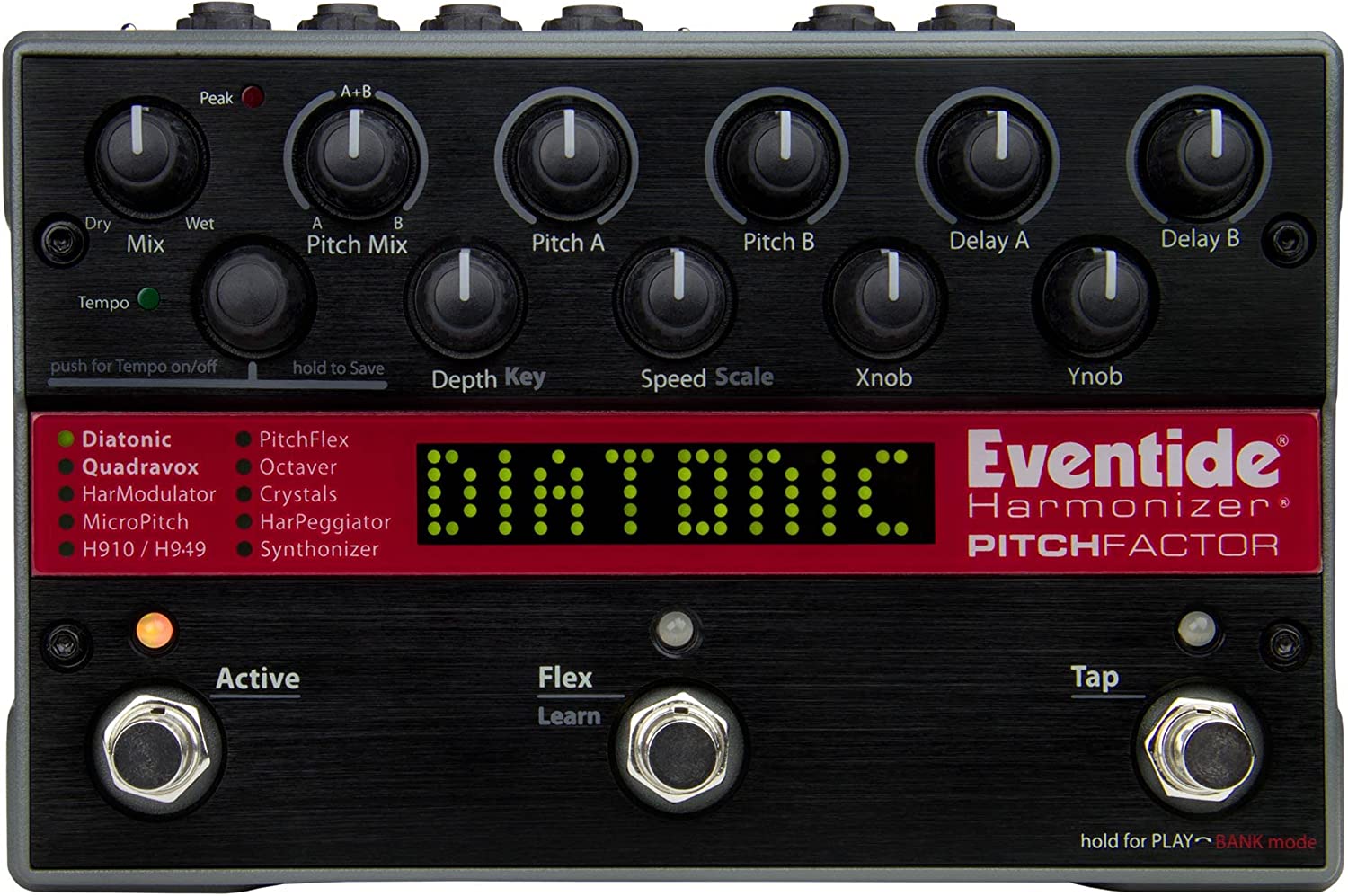 Eventide PitchFactor Harmonizer Guitar Effects Pedal on a white background