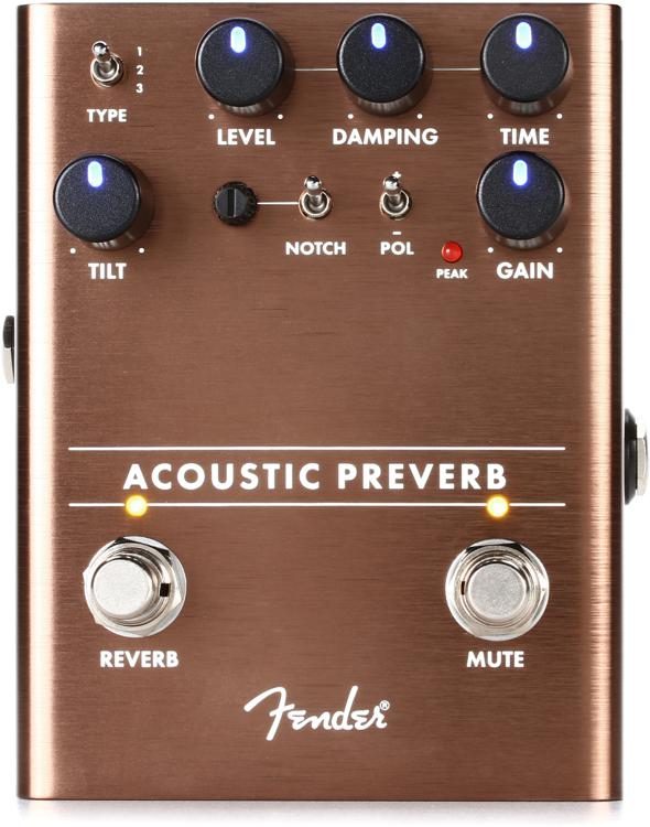 Fender Acoustic Preamp/Reverb Pedal on a white background