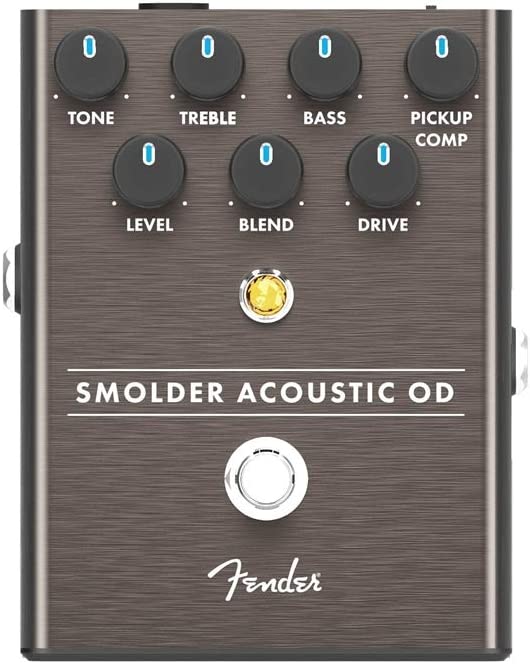 Fender Smolder Acoustic Overdrive Pedal on a white background