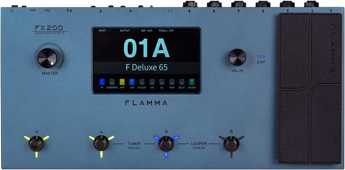 FLAMMA FX200 Multi-Effects Guitar Pedal on a white background