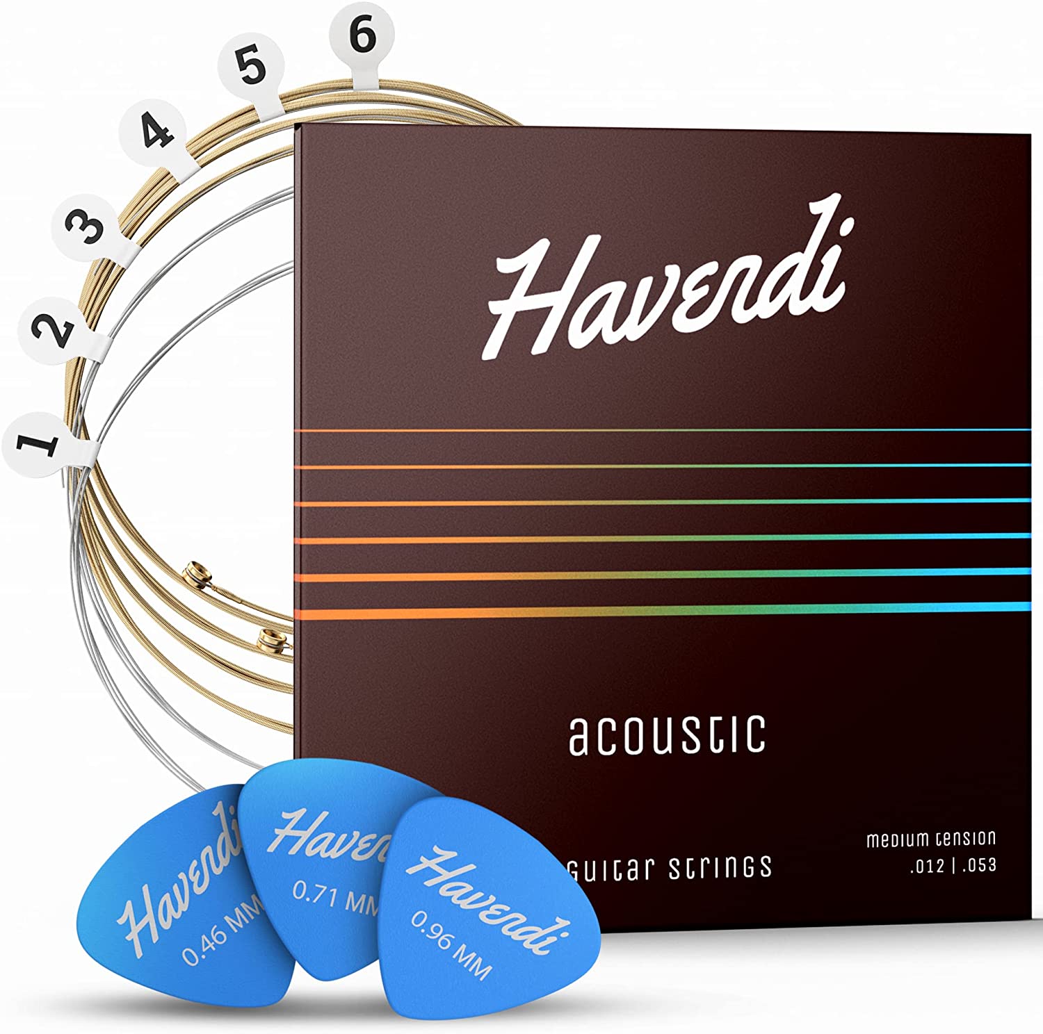 HAVENDI Phosphor Bronze Acoustic Guitar Strings on a white background