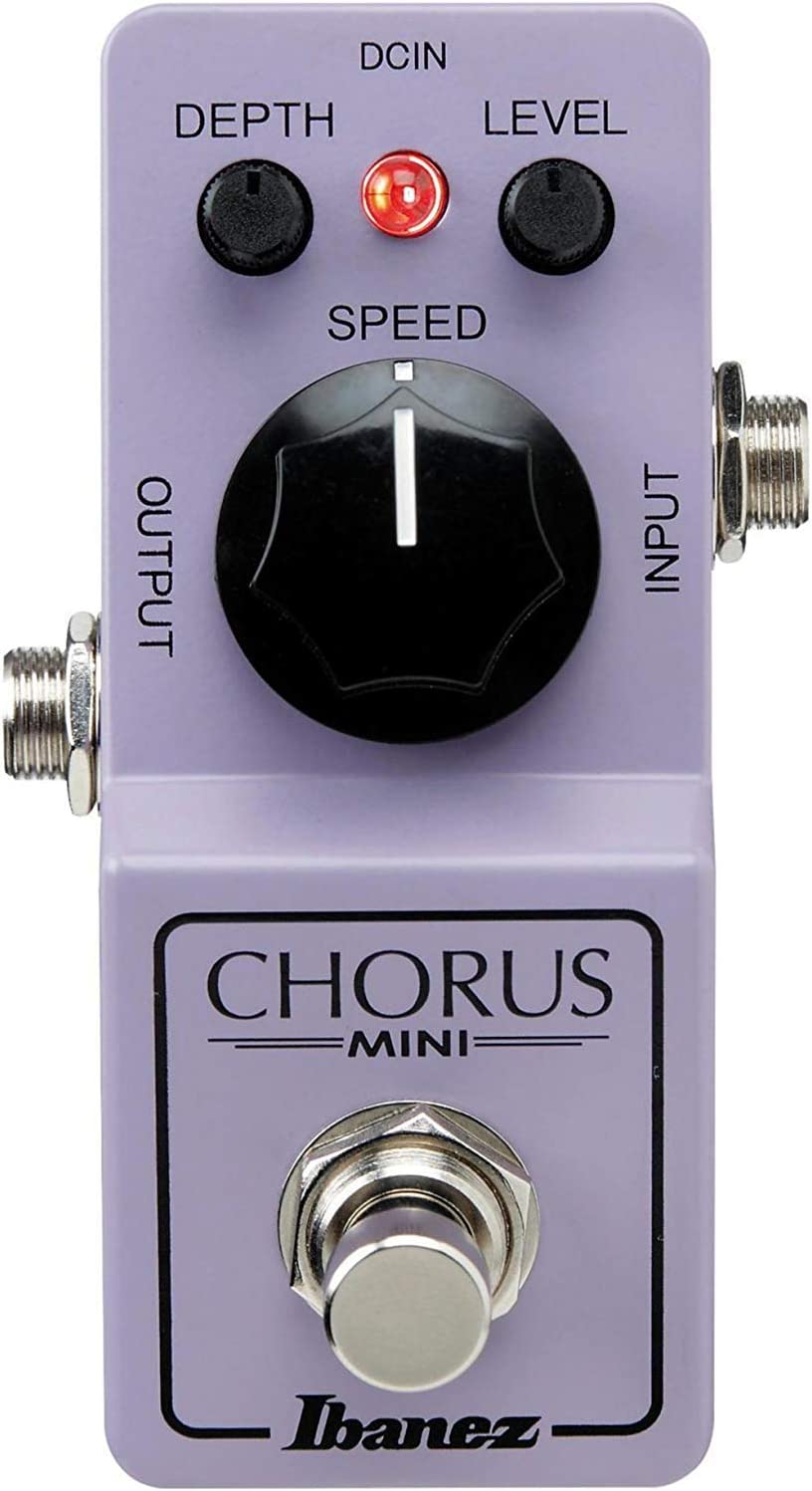 Ibanez Mini Chorus Guitar Pedal on a white background