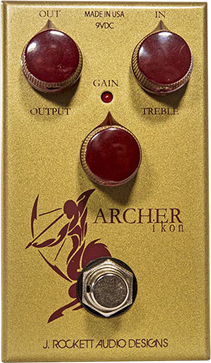 J. Rockett Audio Designs Tour Series Archer IKON Boost Pedal on a white background