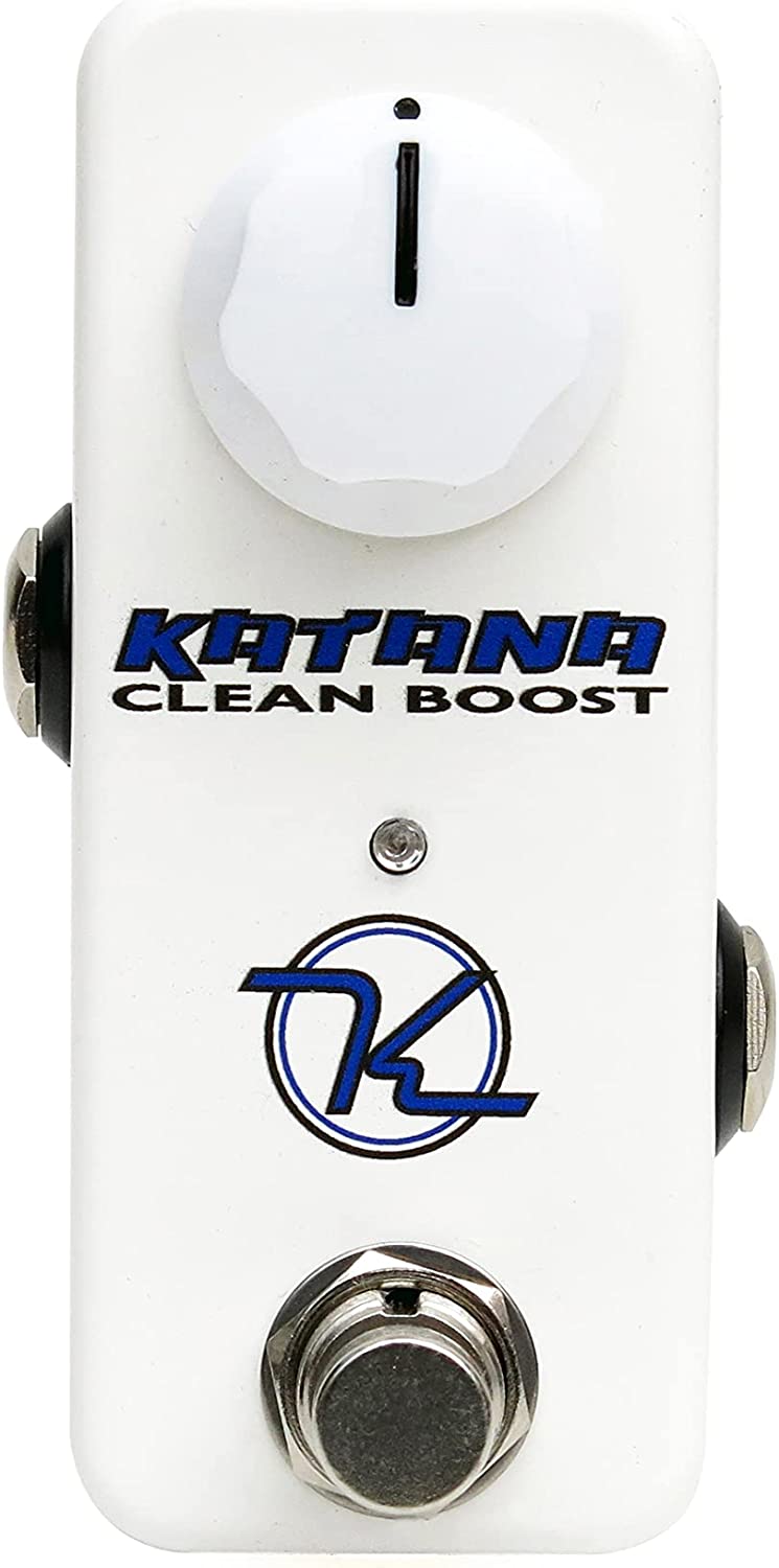 Keeley Mini Katana Clean Boost Pedal on a white background