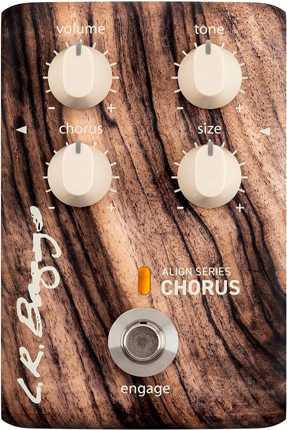 L.R. Baggs Align Chorus Acoustic Guitar Effects Pedal on a white background