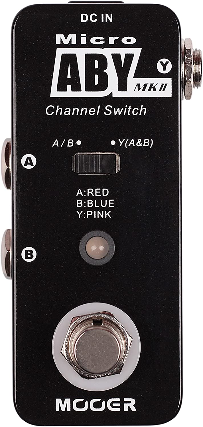 MOOER Micro ABY MKII Channel Switch Pedal on a white background