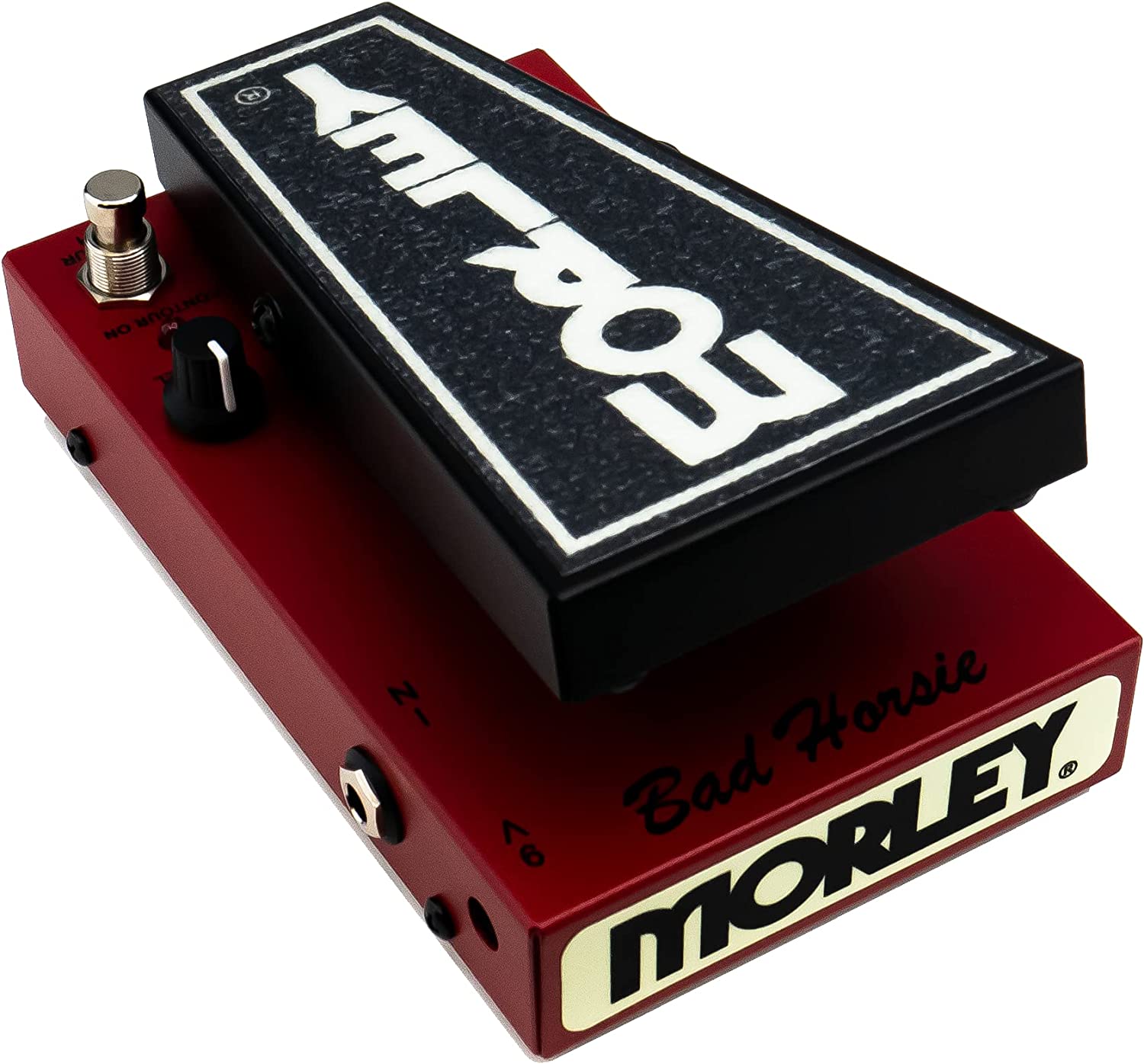 MORLEY 20/20 Bad Horsie Wah Guitar Effects Pedal on a white background