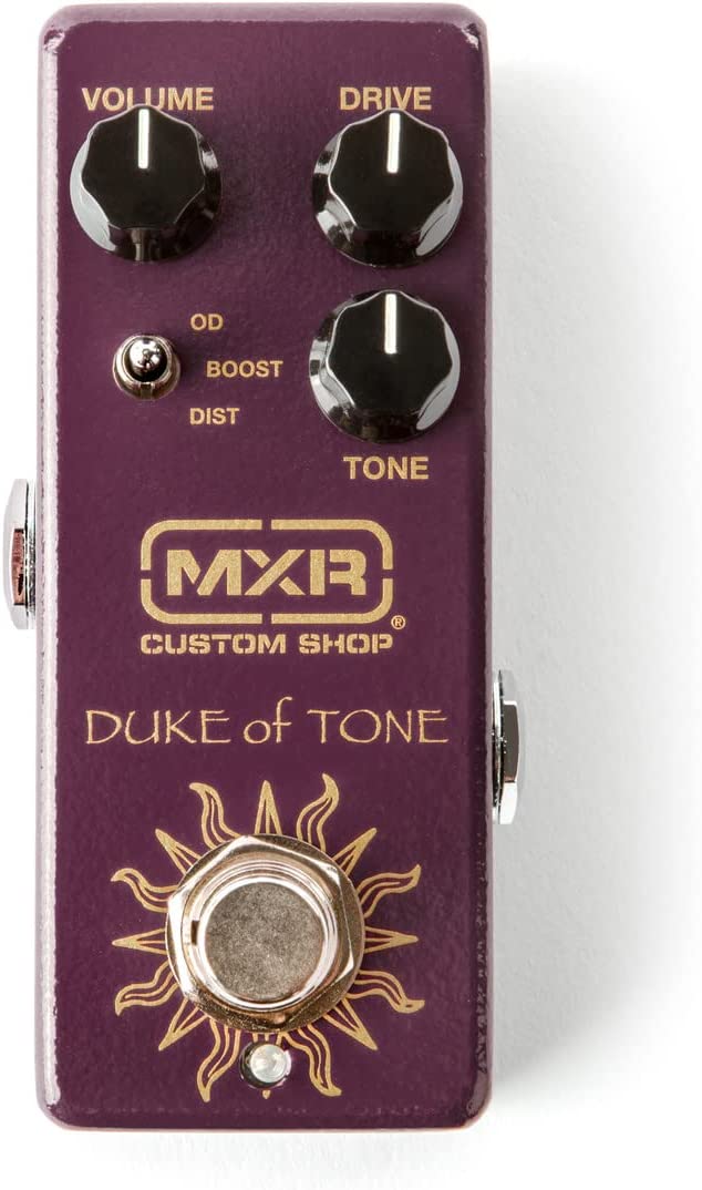 MXR Duke of Tone Overdrive Pedal on a white background