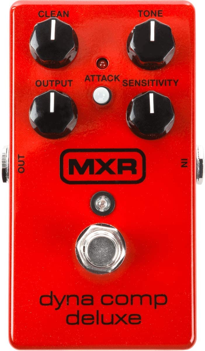 MXR Dyna Comp Deluxe Compressor Guitar Effects Pedal on a white background