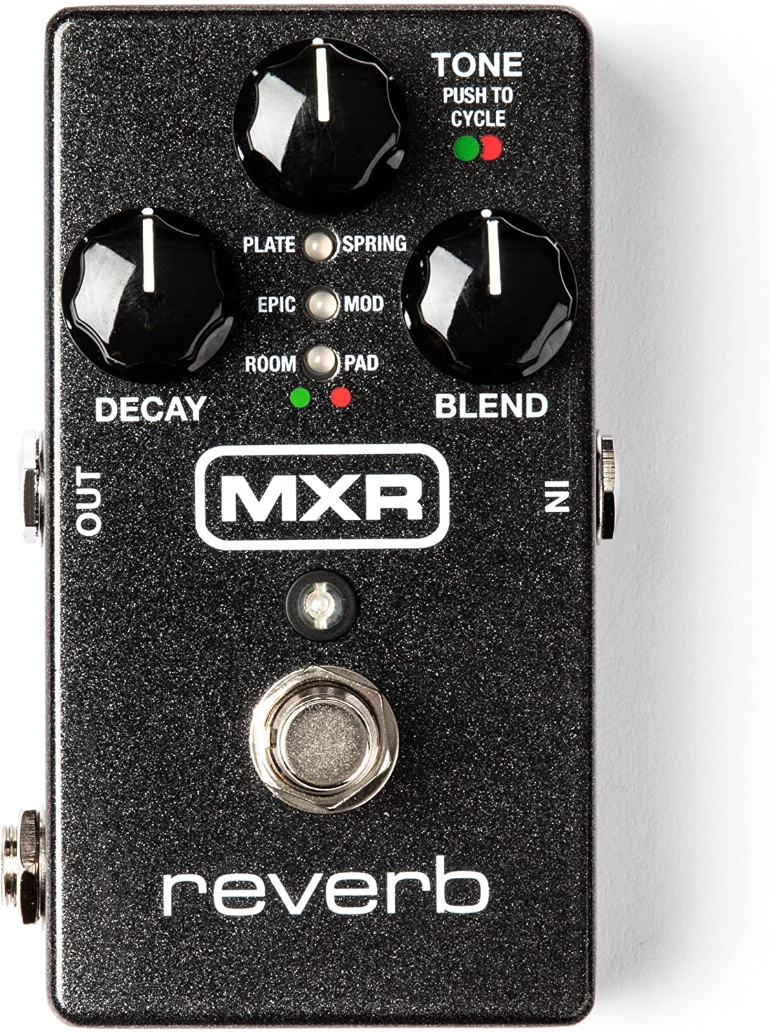 MXR Reverb Guitar Effects Pedal on a white background
