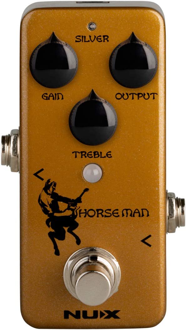 NUX Horseman Overdrive Guitar Effect Pedal on a white background