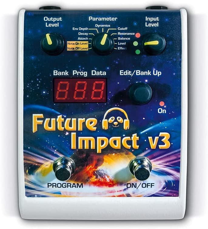 Panda Audio Future Impact Bass/Guitar Synth Pedal on a white background