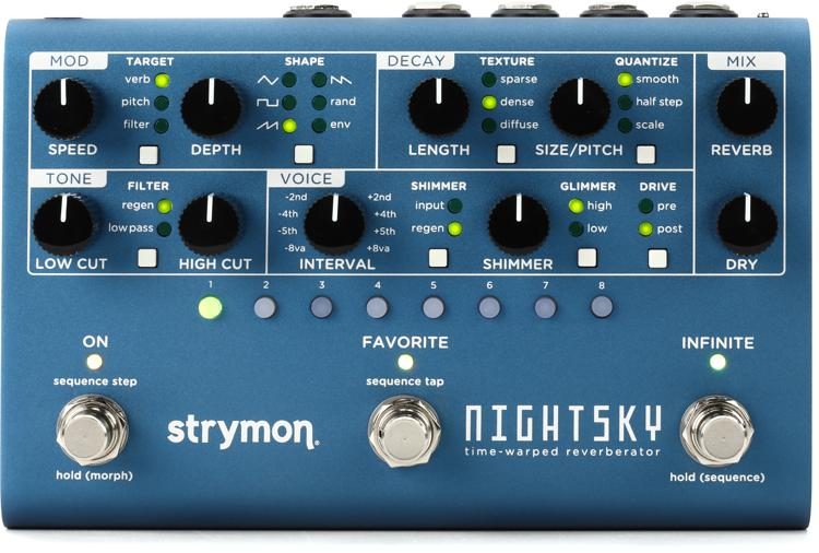 Strymon BigSky Reverb Effects Pedal on a white background