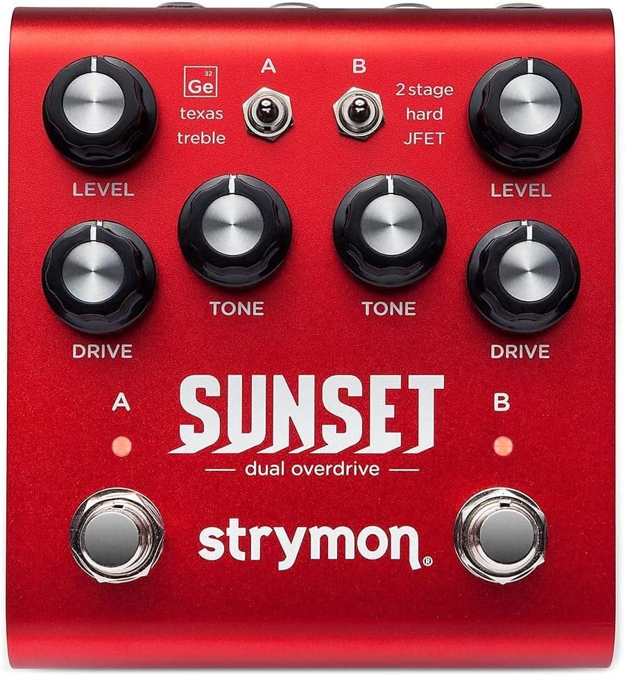 Strymon Sunset Dual Overdrive Pedal on a white background