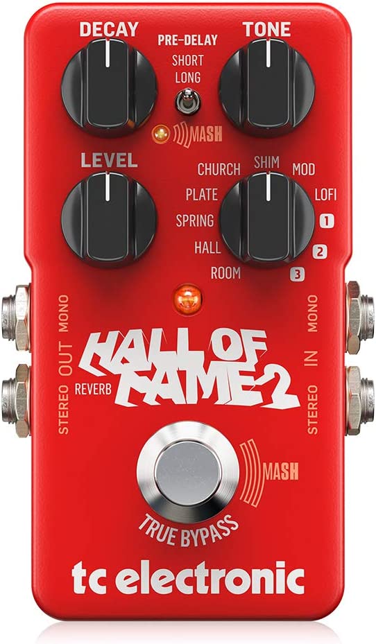 TC Electronic Hall of Fame 2 Reverb Pedal on a white background