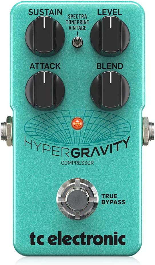 TC Electronic Hypergravity Compressor Guitar Pedal on a white background