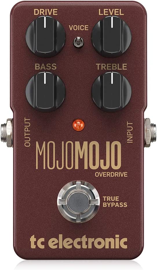 TC Electronic MojoMojo Overdrive Pedal on a white background