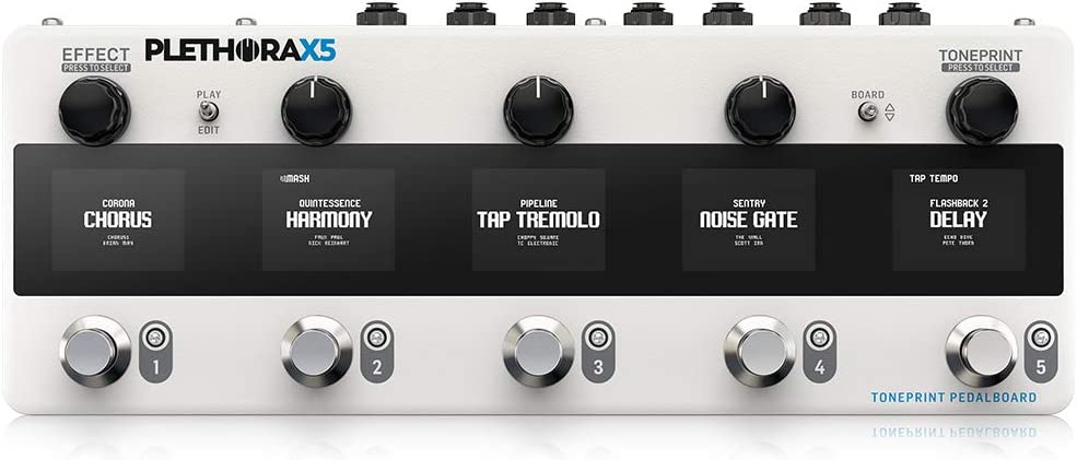 TC Electronic PLETHORA X5 TonePrint Pedal Board on a white background