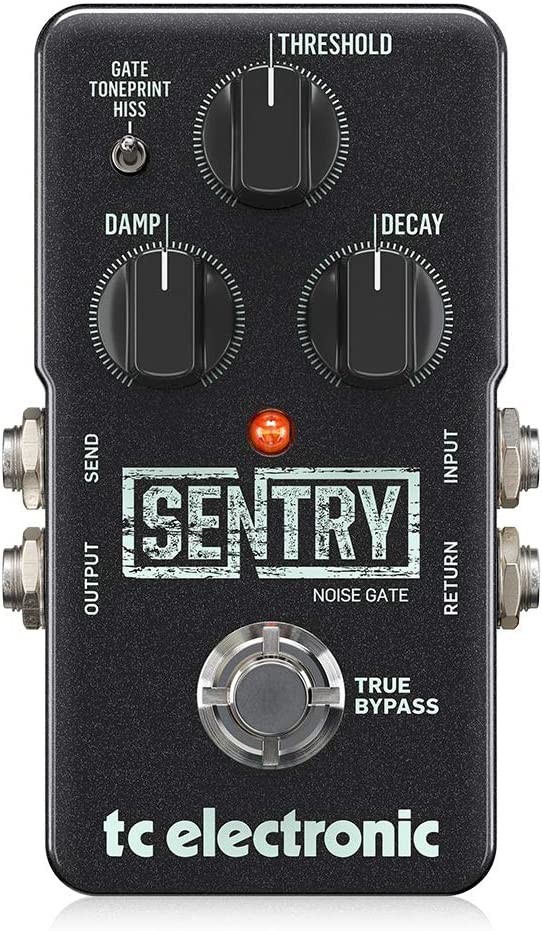 TC Electronic SENTRY Noise Gate Pedal on a white background