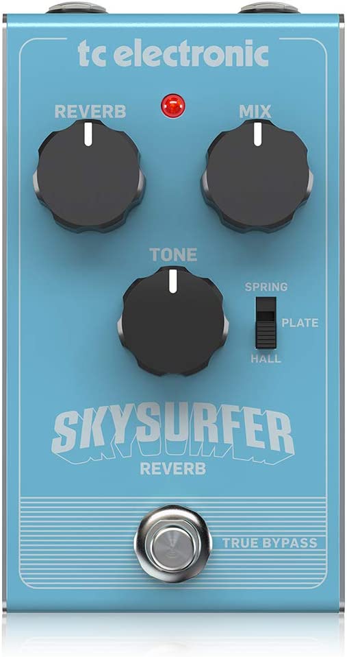 TC Electronic SKYSURFER Reverb Pedal on a white background
