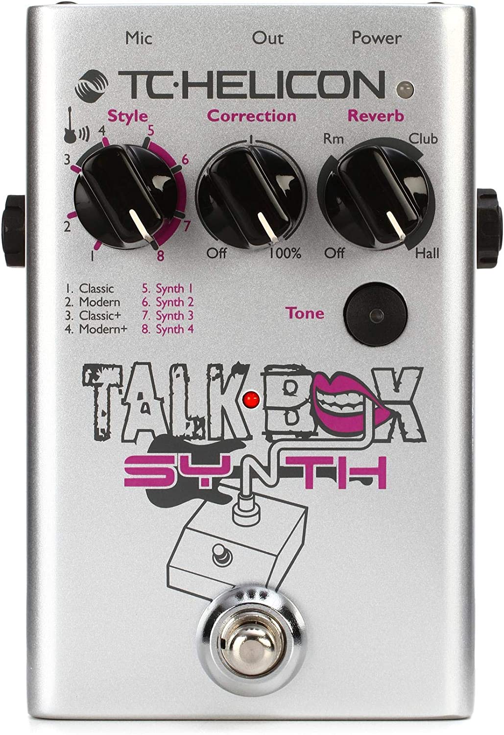 TC-Helicon Talkbox Synth Pedal on a white background