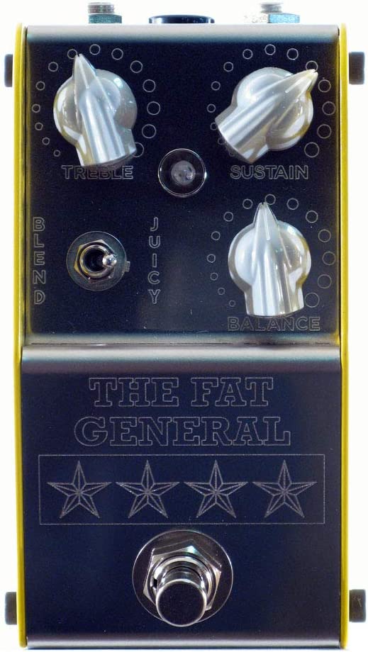 ThorpyFX The Fat General V2 Compressor Effects Pedal on a white background