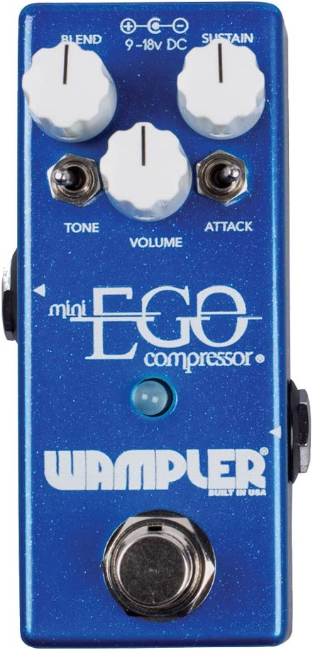 Wampler Mini Ego Compressor Guitar Effects Pedal on a white background