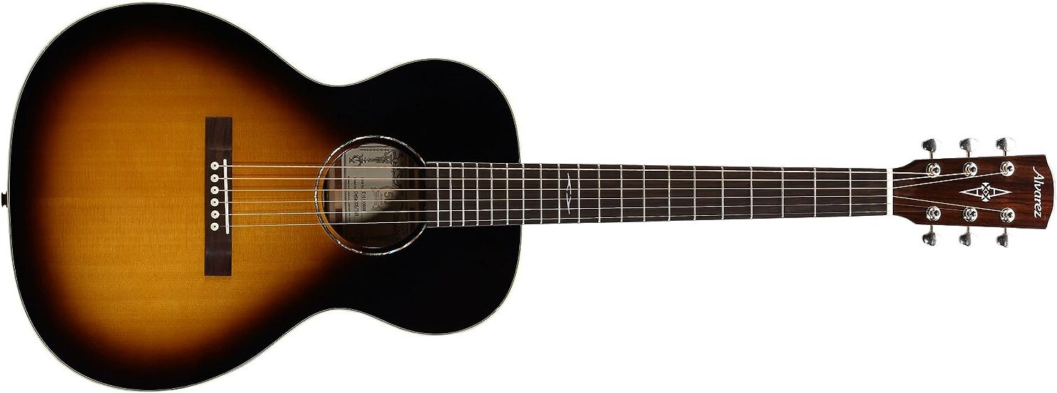 Alvarez Delta00E/TSB Acoustic Guitar on a white background