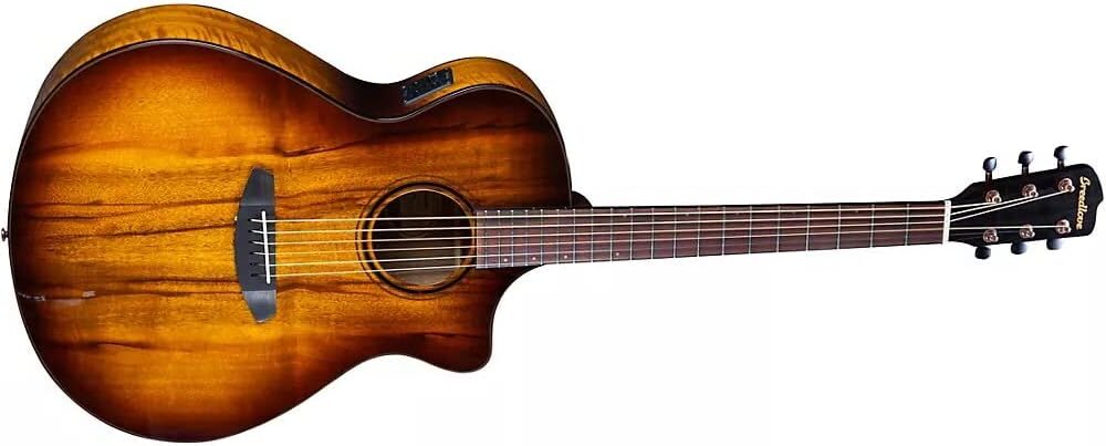 Breedlove ECO Pursuit Exotic S Concerto CE Acoustic-Electric Guitar on a white background