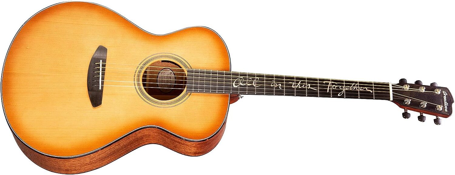 Breedlove Jeff Bridges Organic Signature Concert E Acoustic-Electric Guitar on a white background