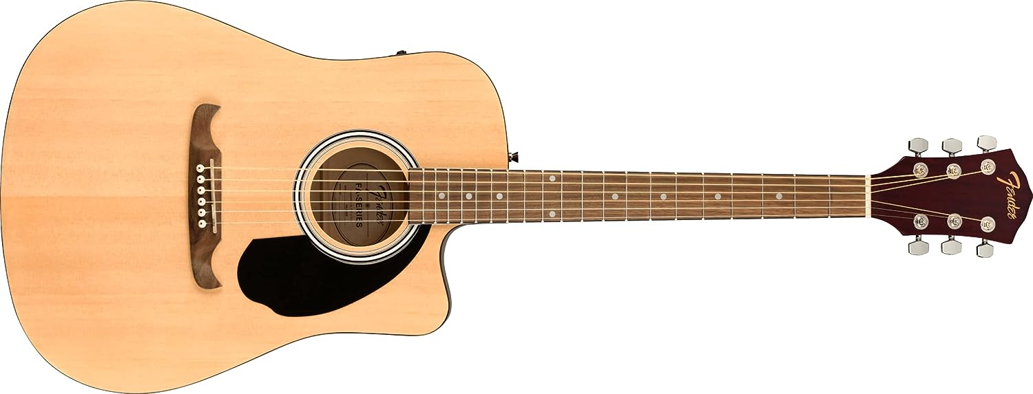 Fender FA-125CE Dreadnought Acoustic Guitar on a white background