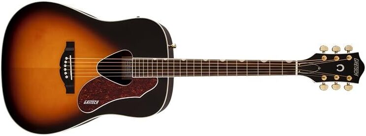 Gretsch Guitars G5024E Rancher Acoustic-Electric Guitar on a white background