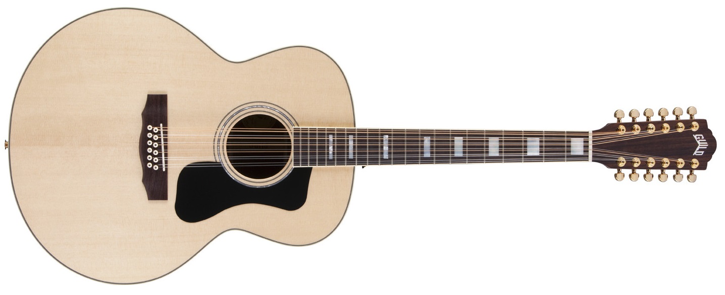 Guild F-1512 Jumbo 12-String Acoustic Guitar on a white background