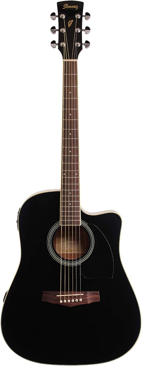 Ibanez PF Series PF15ECE Acoustic Guitar on a white background