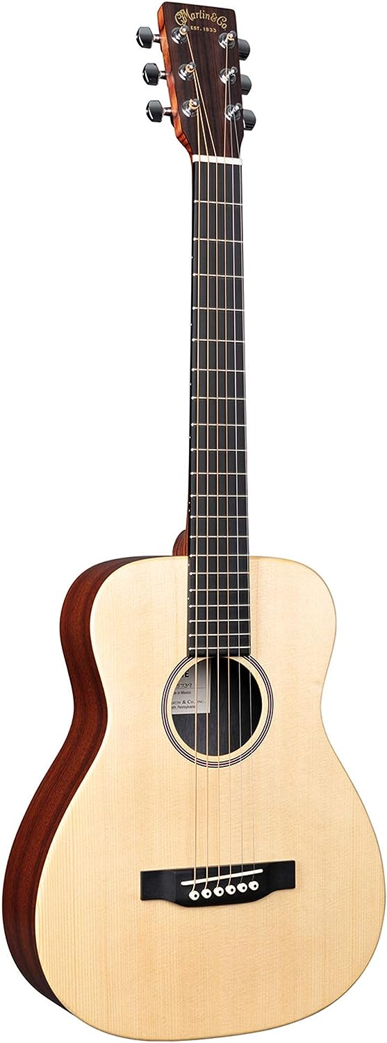 Martin LX1E Little Martin Acoustic Guitar on a white background