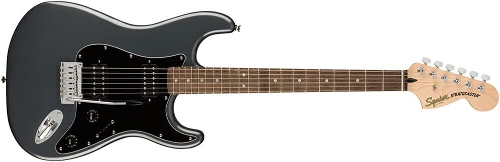 Squier Affinity Series Stratocaster Electric Guitar on a white background