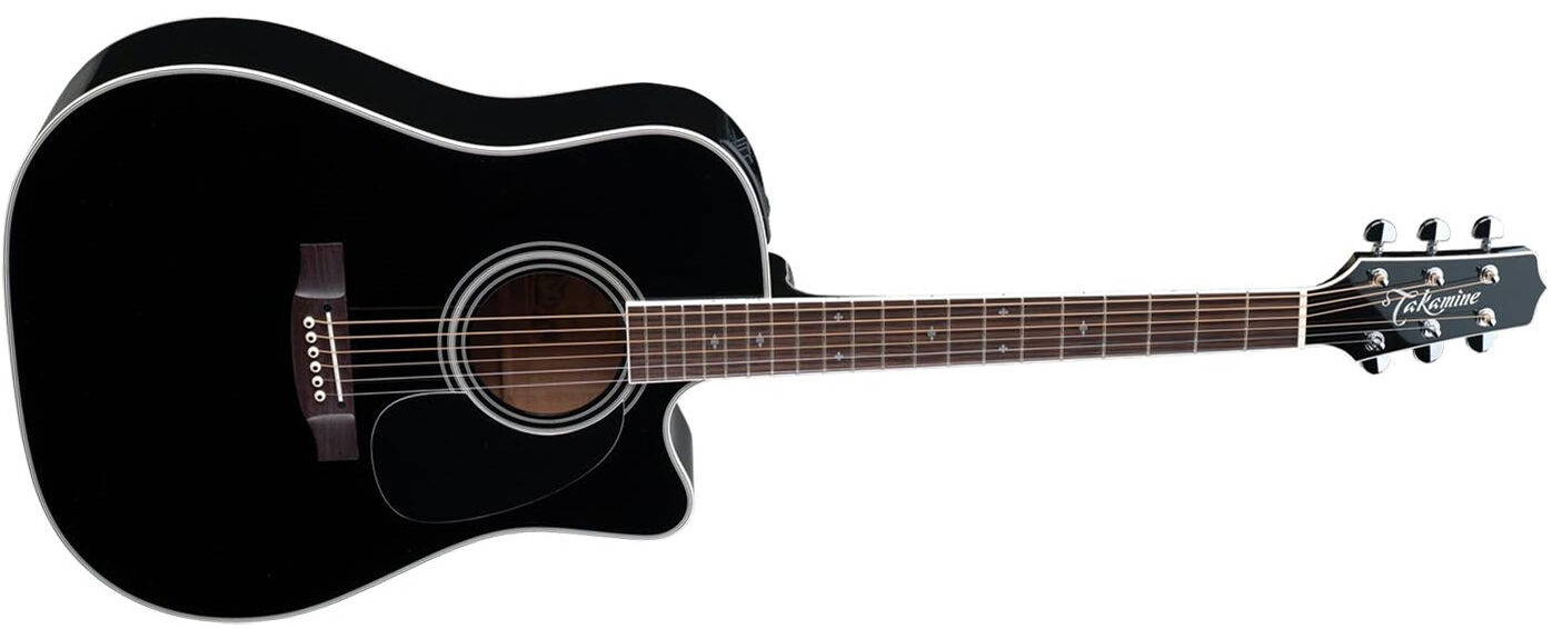 Takamine EF341SC Pro Series Dreadnought Acoustic-Electric Guitar on a white background