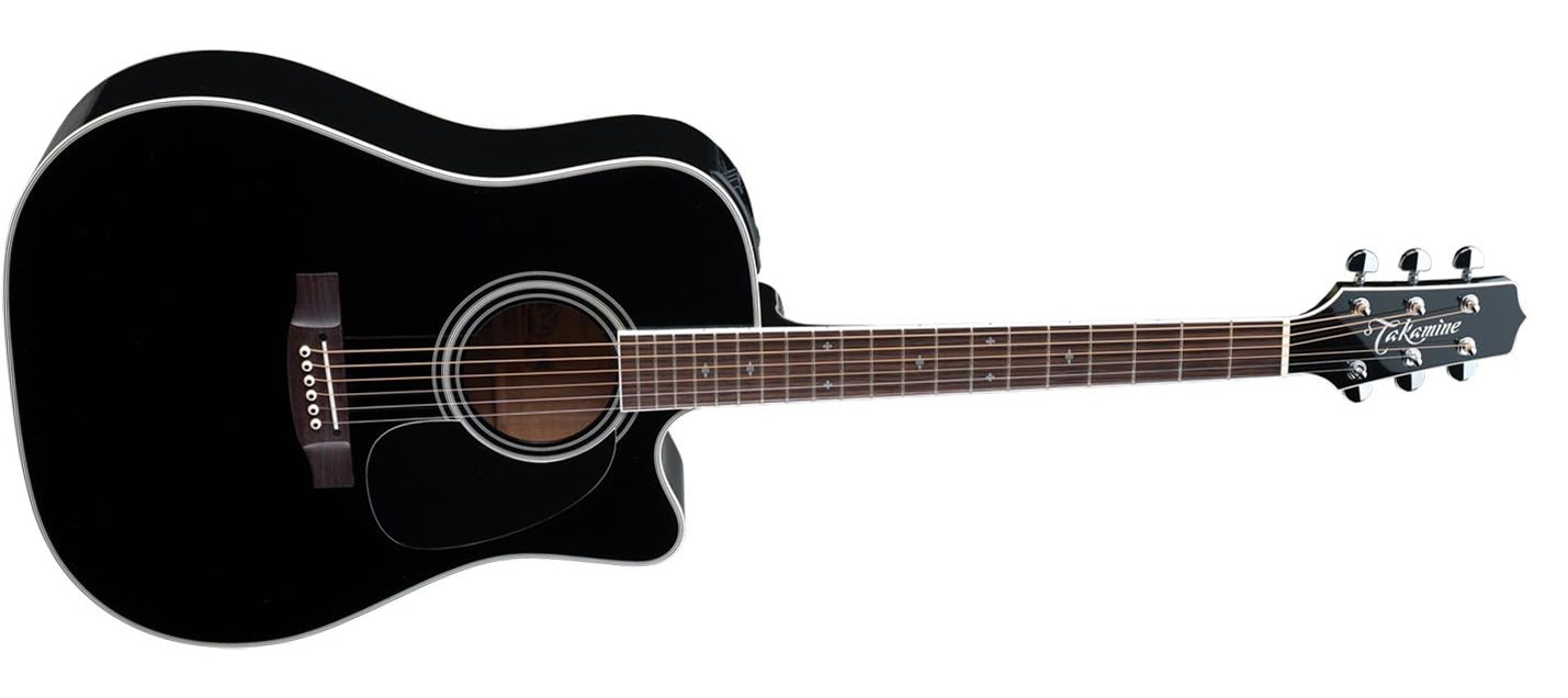 Takamine EF341SC Acoustic-Electric Guitar on a white background