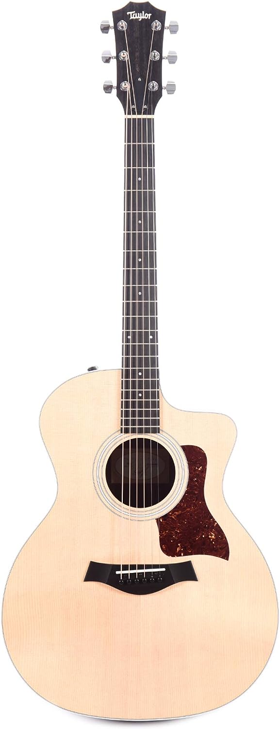 Taylor 214ce Grand Auditorium Acoustic-Electric Guitar on a white background