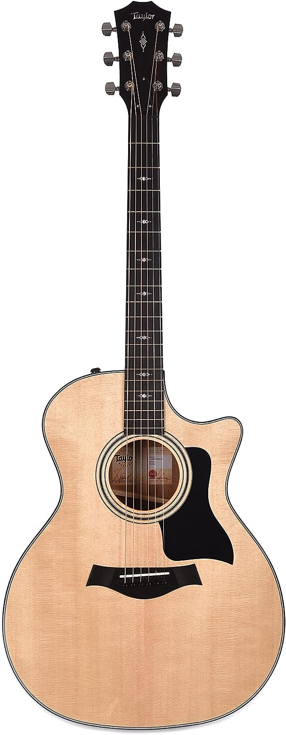 Taylor 314ce V-Class Grand Auditorium Acoustic-Electric Guitar on a white background