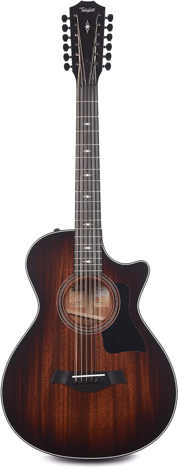 Taylor 362ce 12-string Acoustic-Electric Guitar on a white background