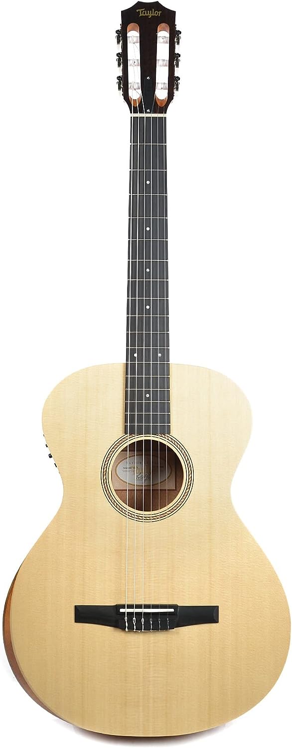 Taylor Academy 12e-N Acoustic-Electric Guitar on a white background