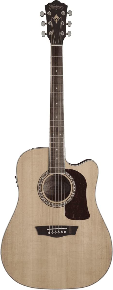 Washburn Heritage Series HD10SCE Acoustic Guitar on a white background